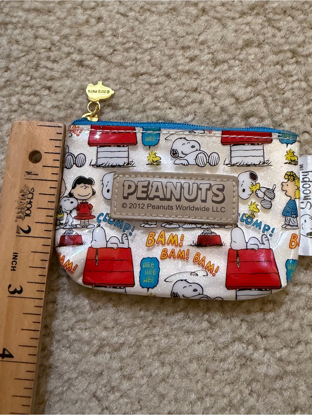 Snoopy Coin Pouch Cute Peanuts Zipper Pouch - Picture 4 of 5